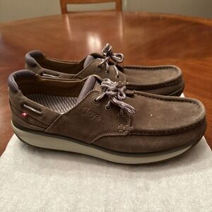 Joya Mens Shoes Havanna Casual Low-Top Lace-Up Boat LeatherOrtholite 45 11.5